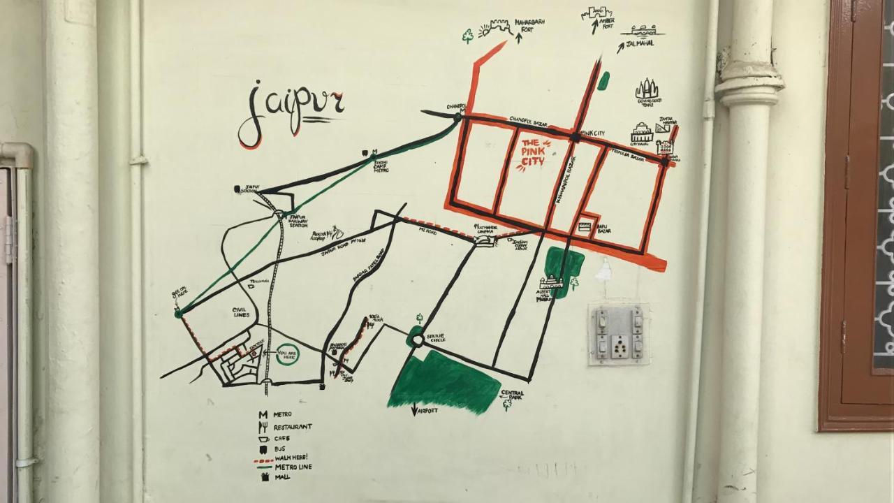 Doodle Rack Hostel Джайпур Екстериор снимка